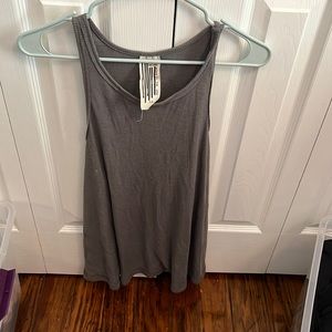 Free people grey tank top